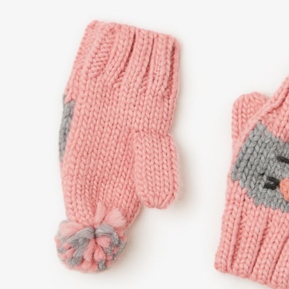Zara Baby NWT Cat Appliqué Mittens 12-24 Months - Picture 4 of 7
